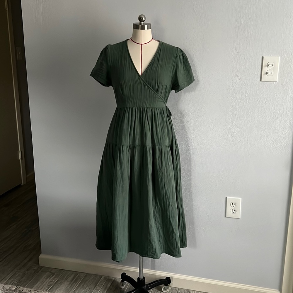 Green Wrap Dress
